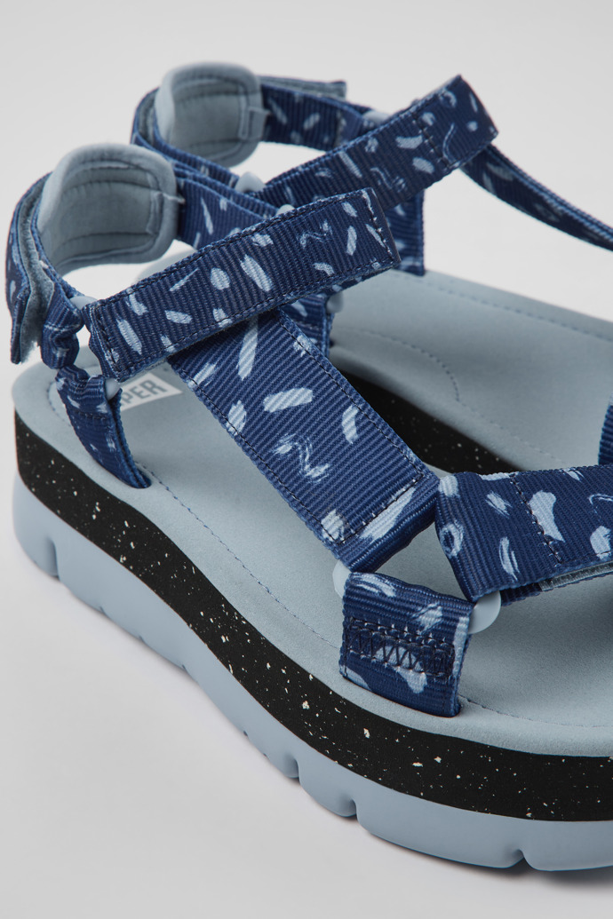 Oruga Up Multicolored textile sandals for women