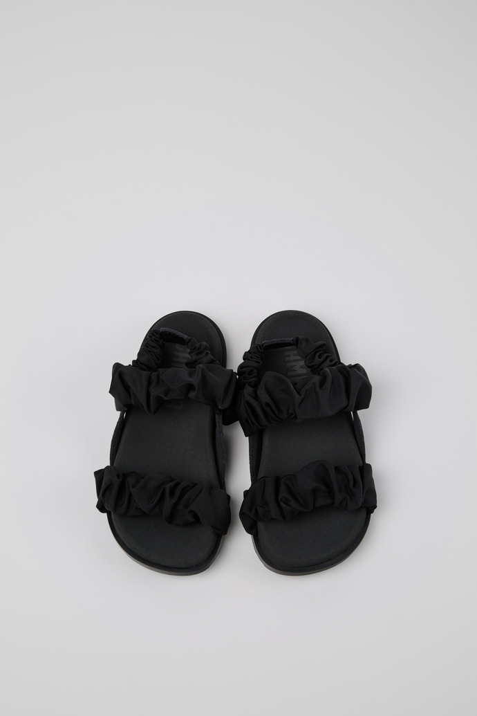 Brutus Sandal Black Leather and Recycled PET Sandals for Kids.