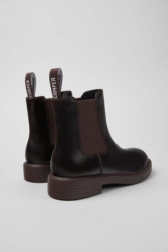 Dean Brown leather ankle boots for men