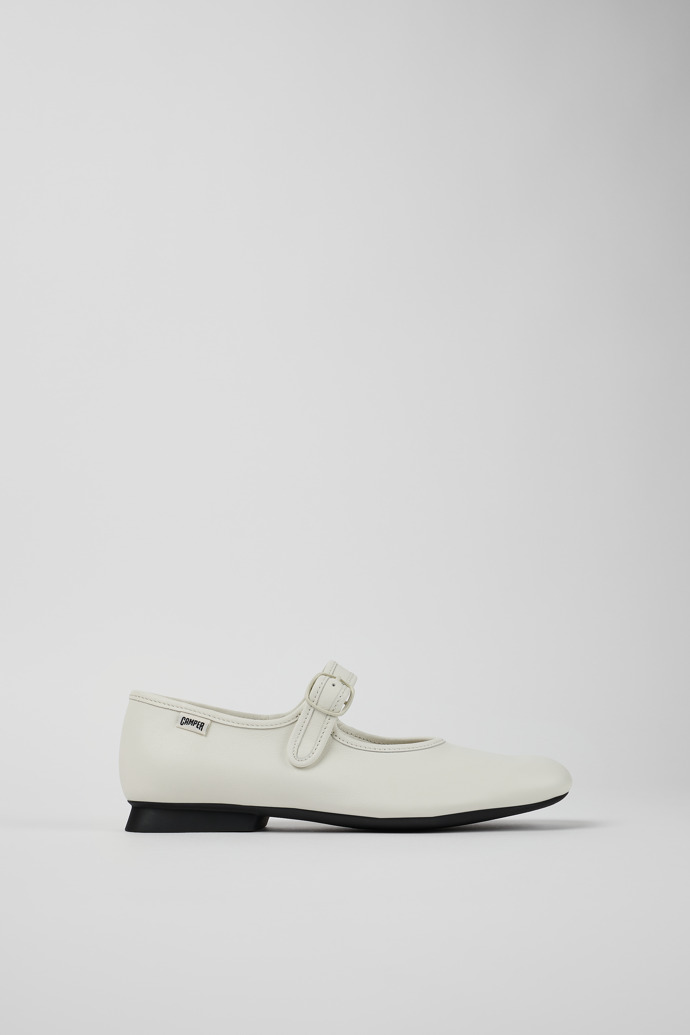 Casi Myra White Leather Women's Shoe.