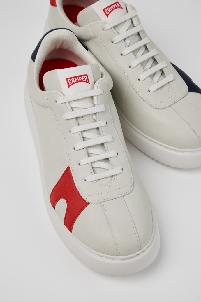 Twins Multicolor Non-Dyed Leather Sneakers for Men.