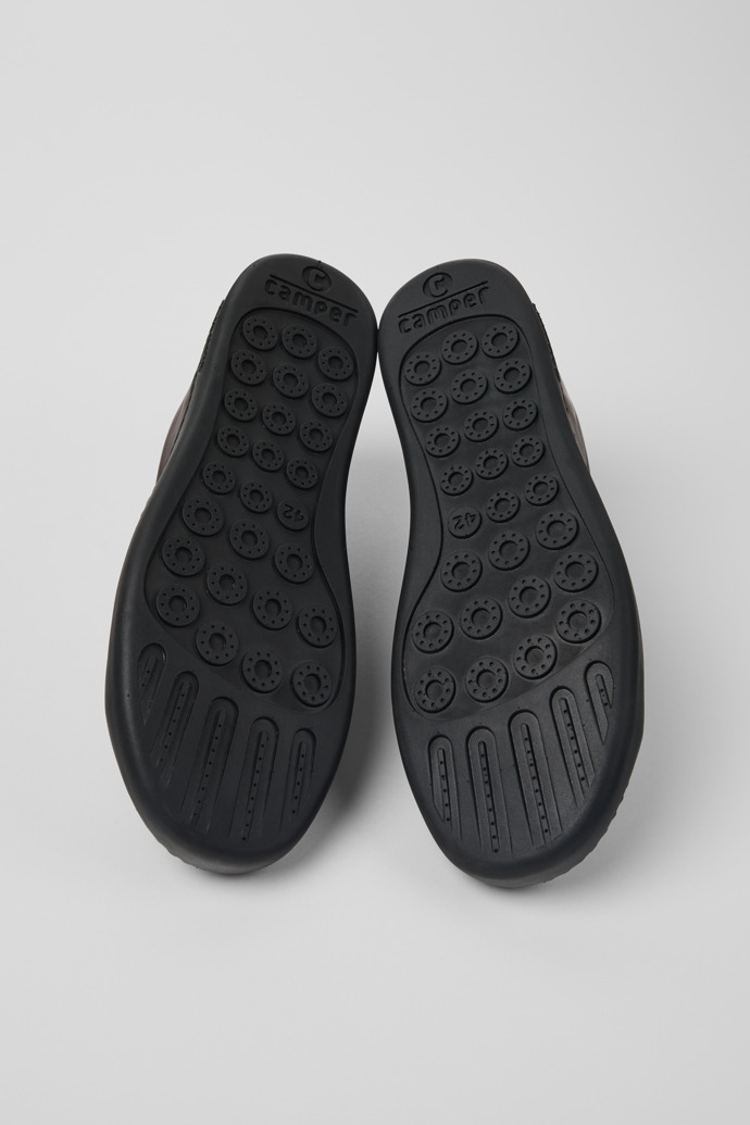 Twins Brown Leather Sneakers for Men.