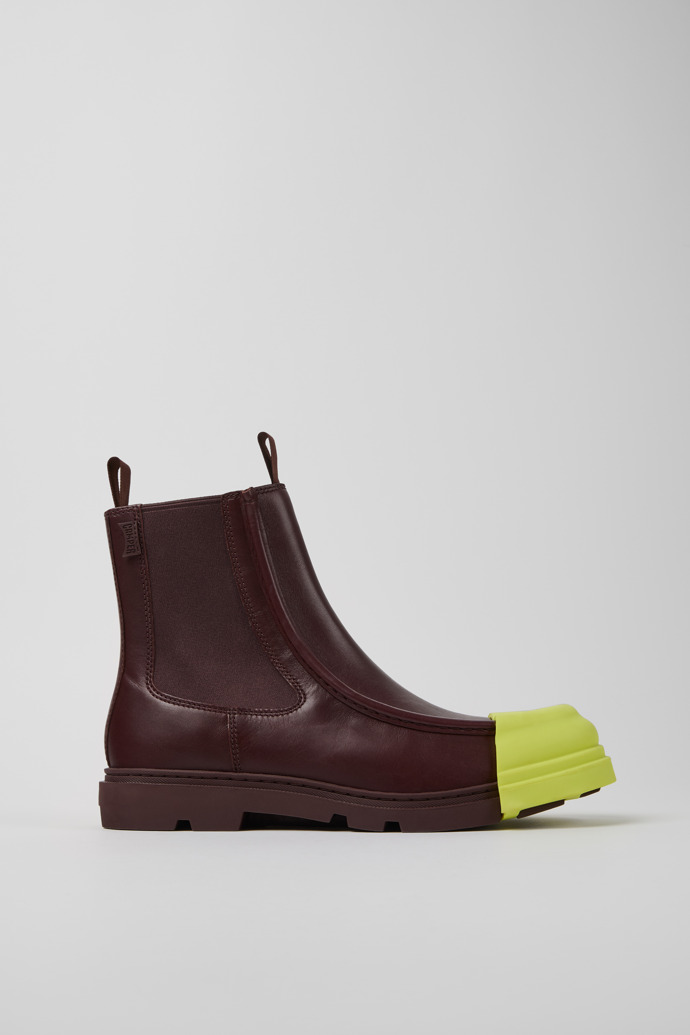 Junction Burgundy Leather Ankle Boot for Men