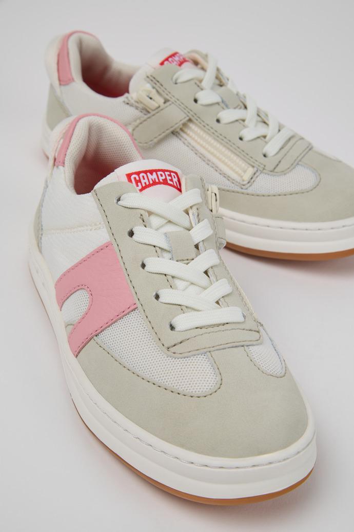 Runner Multicolor Textile and Leather Sneakers for Kids.