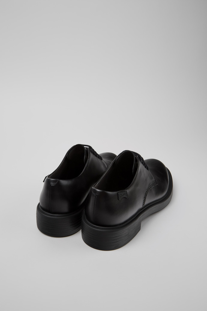 Dean Black Leather Shoes for Men.