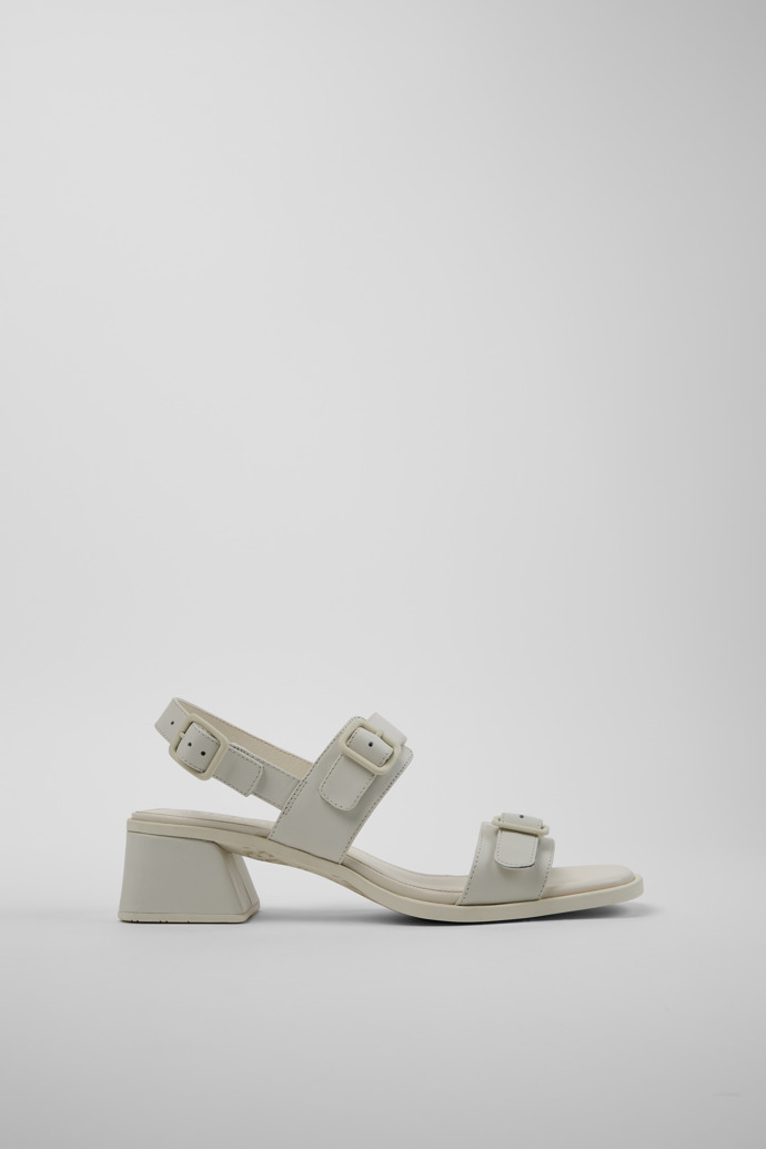 Kora Sandal White Leather Sandals for Women.