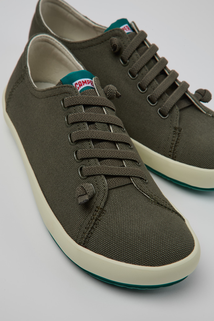 Peu Rambla Green Recycled Cotton Men's Sneaker.