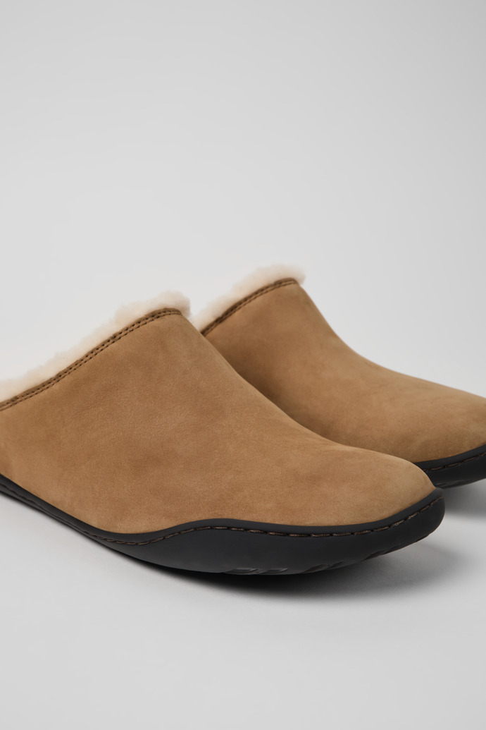 Peu Brown Nubuck Clogs for Women