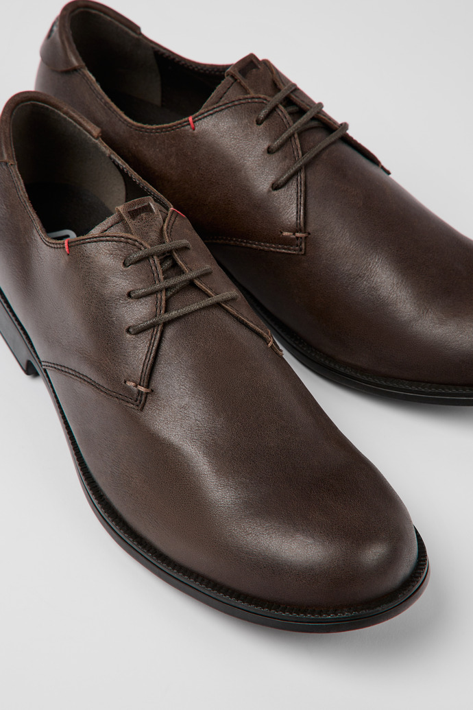 Mil 1913 Brown Leather Shoes for Men.