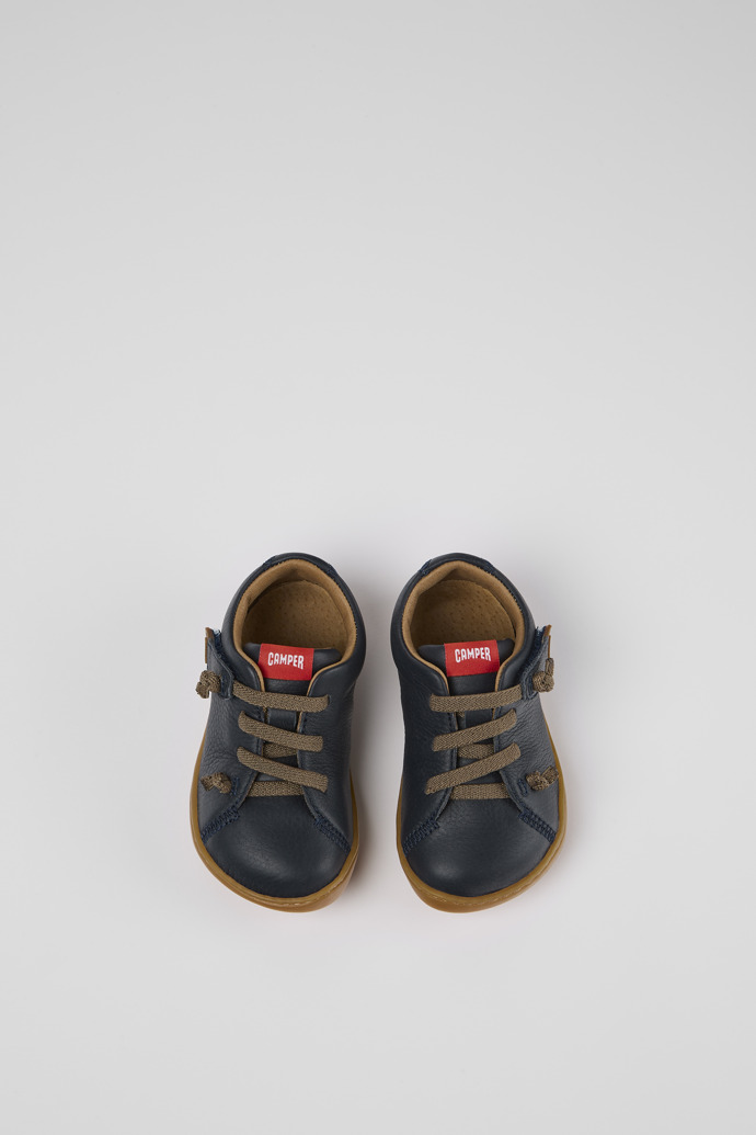 Peu Blue Leather Kids' Shoes.