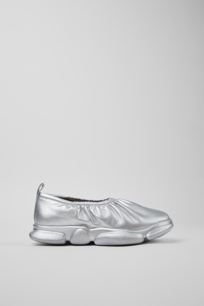 Karst Silver Leather Women's Shoes.