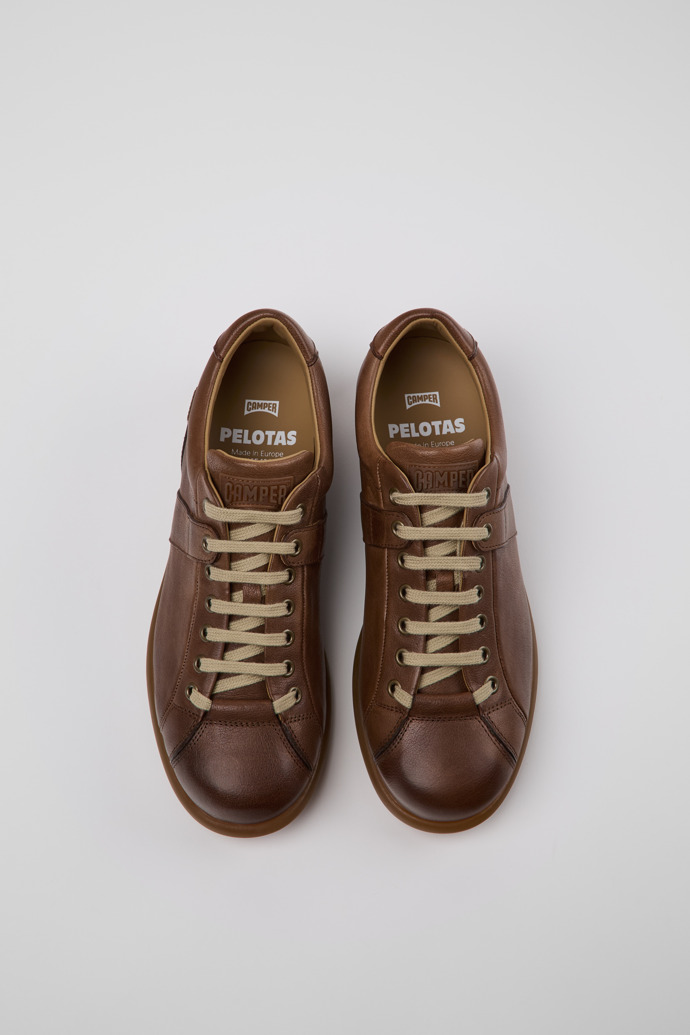 Pelotas Brown Leather Shoes for Men.