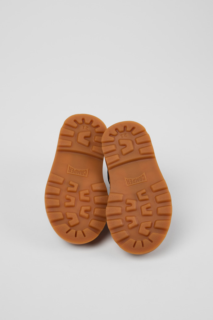 Brutus Silver Leather Ankle Boots for Kids.