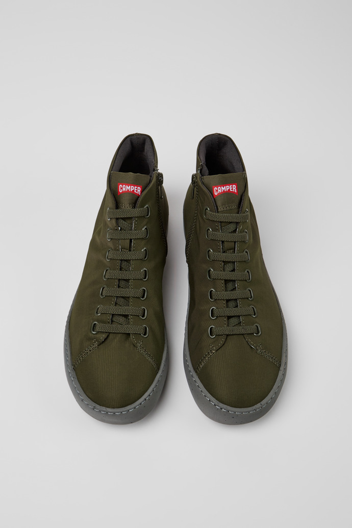 Peu Touring Green Textile Sneaker Boots for Men.