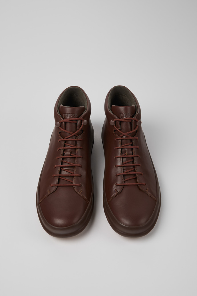 Chasis Sport Brown Leather Ankle Boots for Men.
