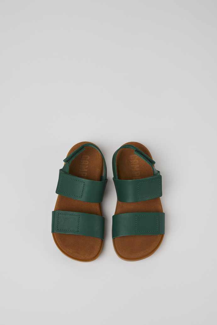 Brutus Sandal Green leather sandals for kids