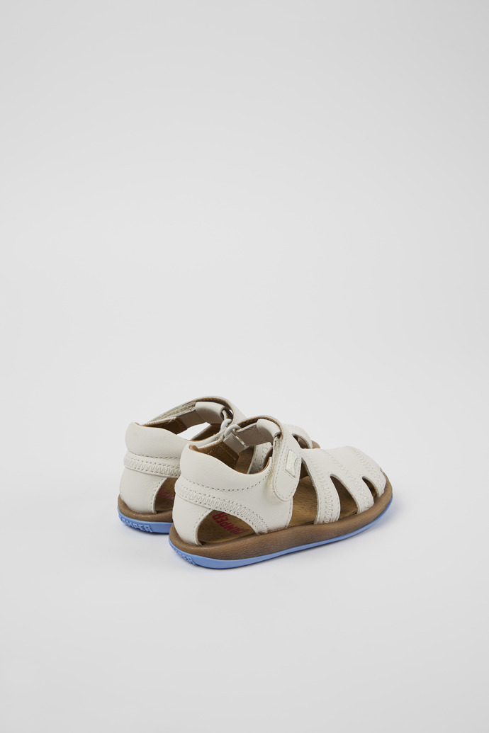Bicho White Leather Sandal