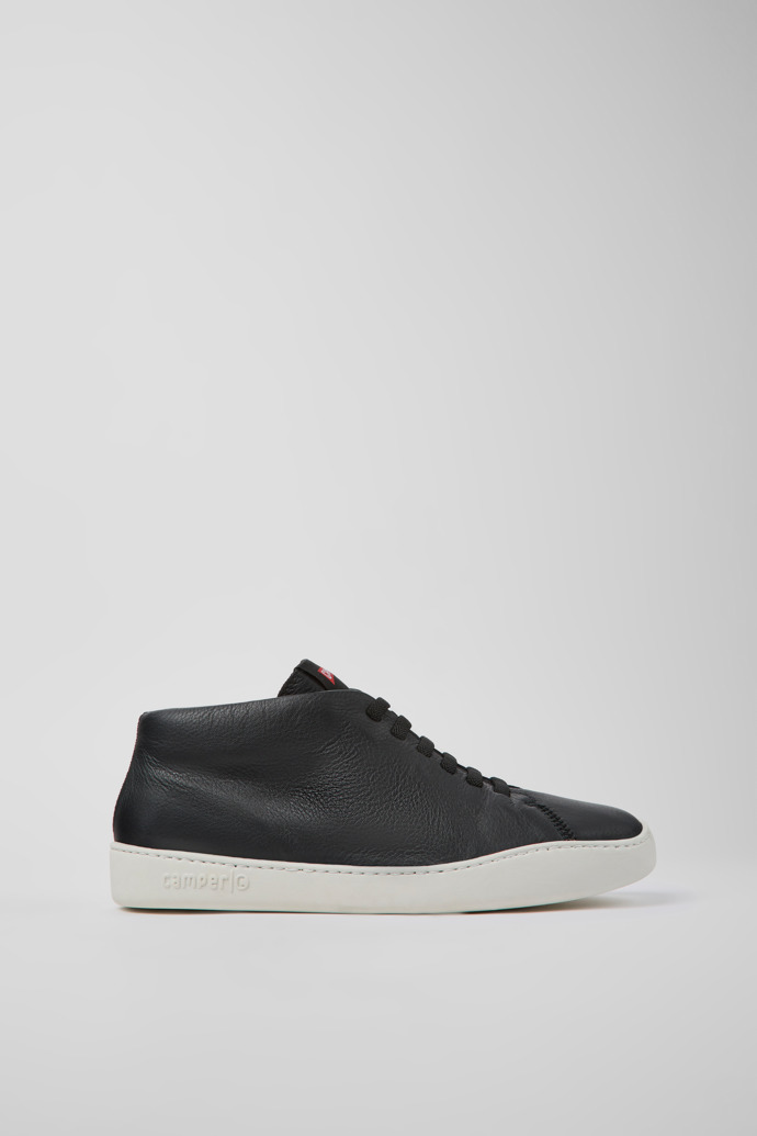 Peu Touring Black leather sneakers for men