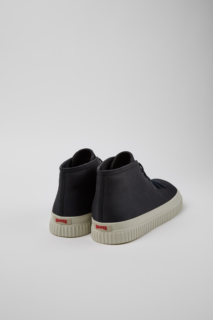 Peu Roda Black recycled cotton sneakers for men