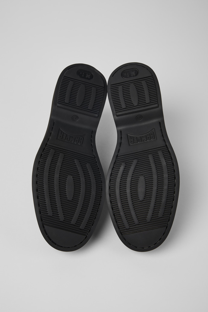 Norman Black Leather Shoes for Men.