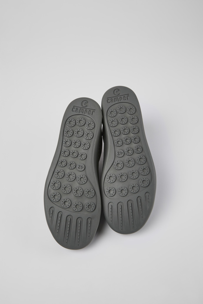 Peu Touring Black Leather Sneakers for Men.