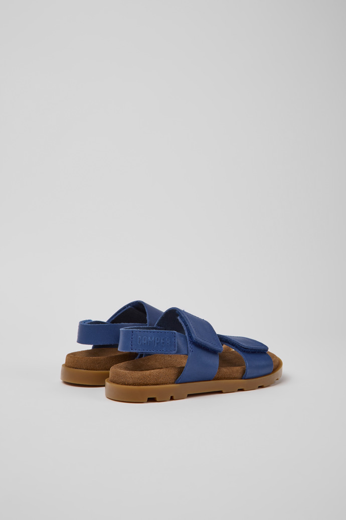 Brutus Sandal Blue leather sandals for kids