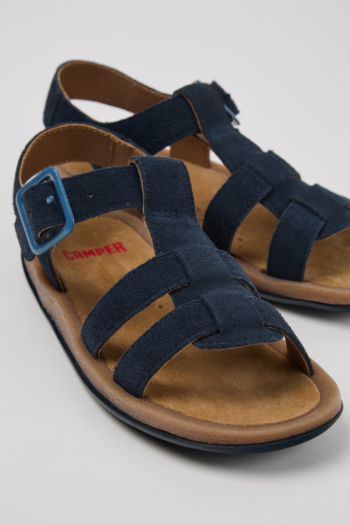Bicho Blue Nubuck Kids' Sandal.