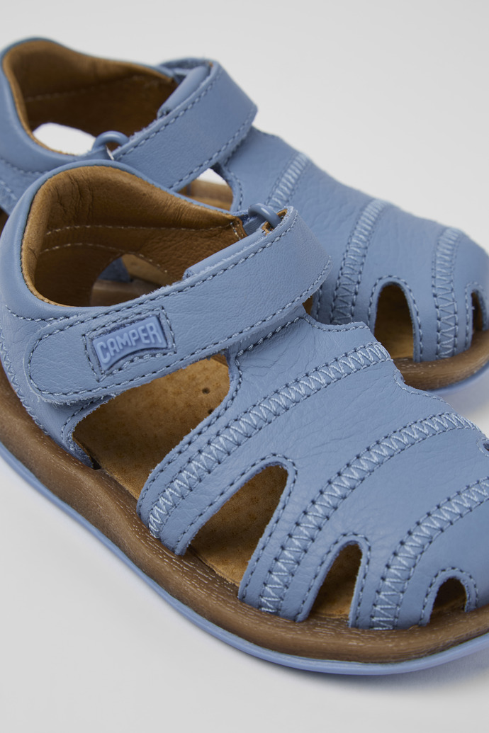Bicho Blue Leather Sandal