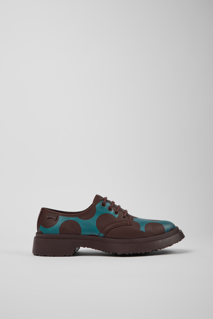 Twins Burgundy and blue leather shoes for women