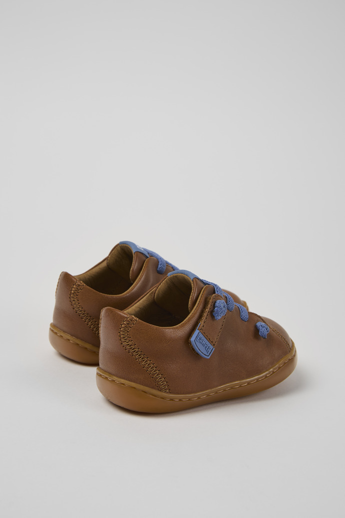 Peu Brown Leather Shoes for Kids.