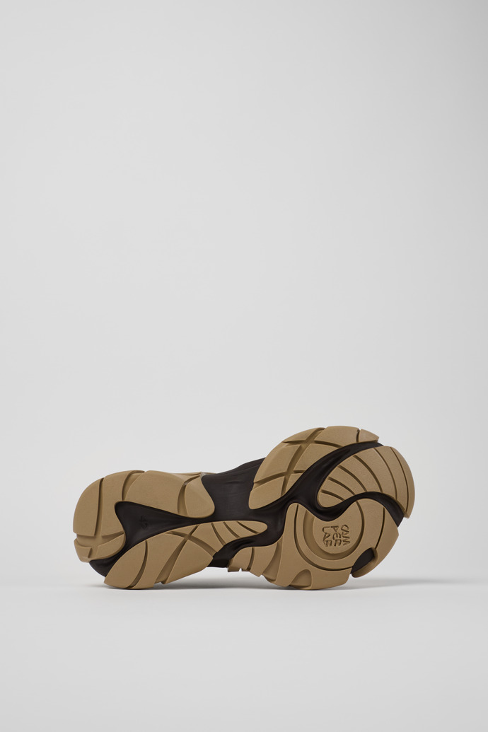 Tormenta Beige and Gray Textile Sneakers