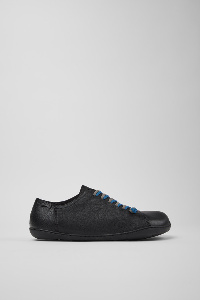 Twins Black Leather Shoes for Men.