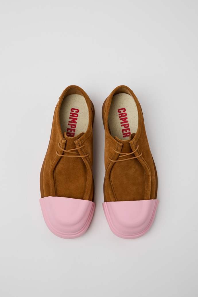 Junction Brown Nubuck Shoes for Men.