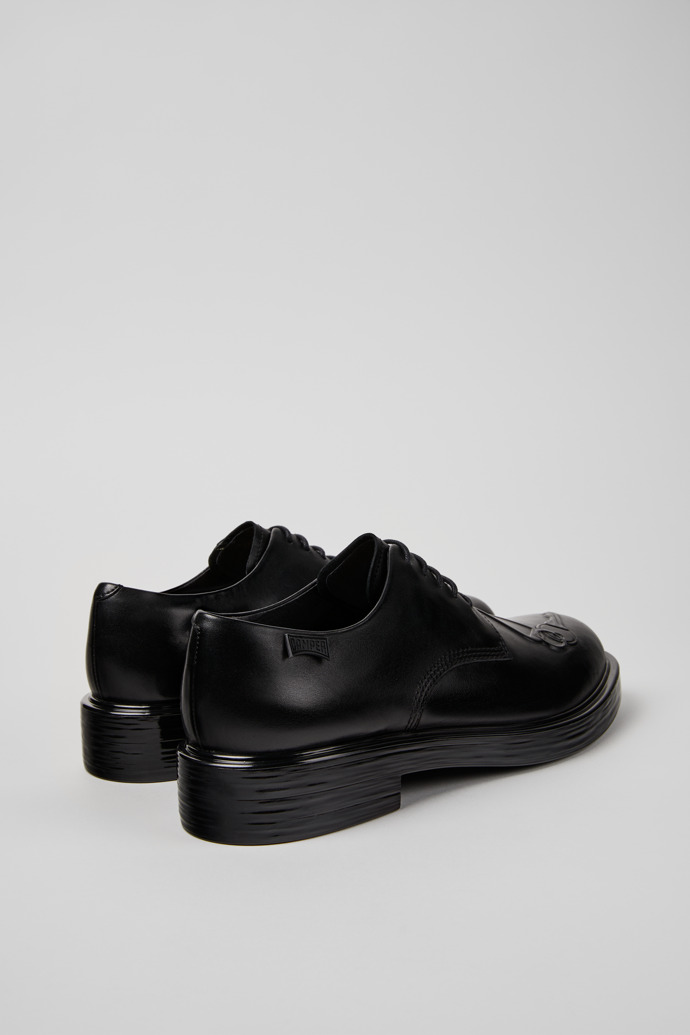 Twins Black Leather Shoes for Men.