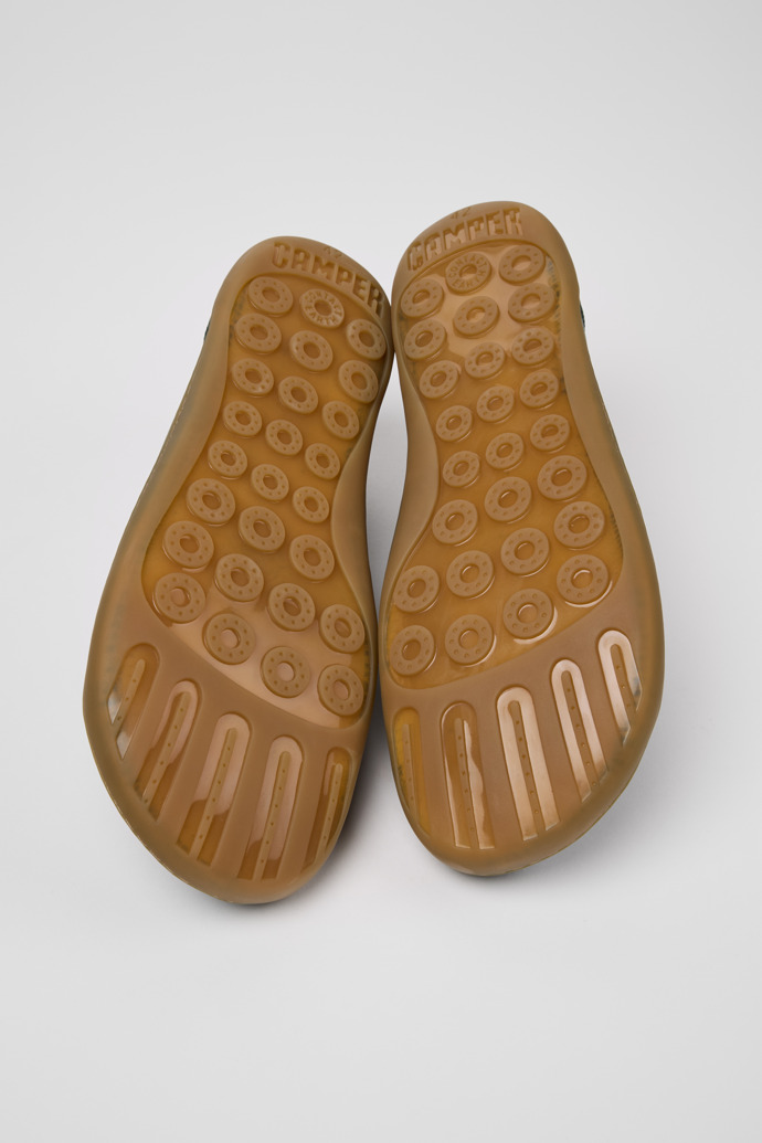 Peu Green Leather Shoes for Men.