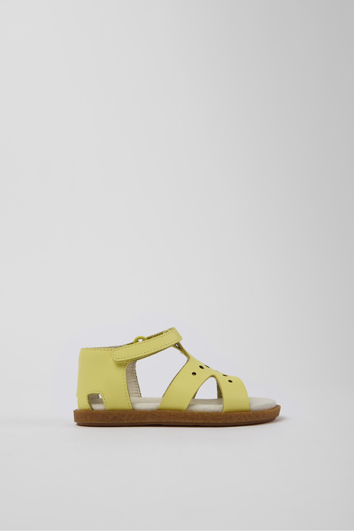Twins Yellow Leather Sandal