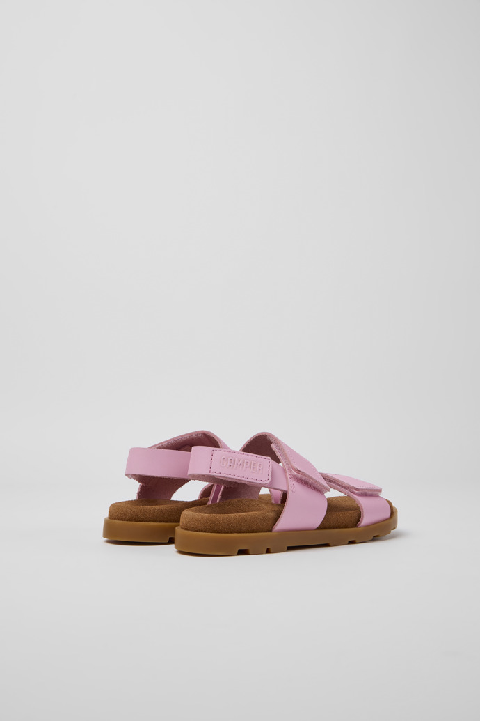 Brutus Sandal Pink leather sandals for girls