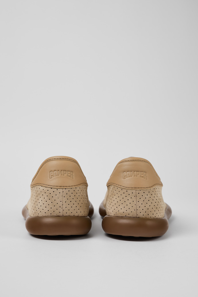 Pelotas Soller Beige Nubuck and Leather Sneakers for Women.