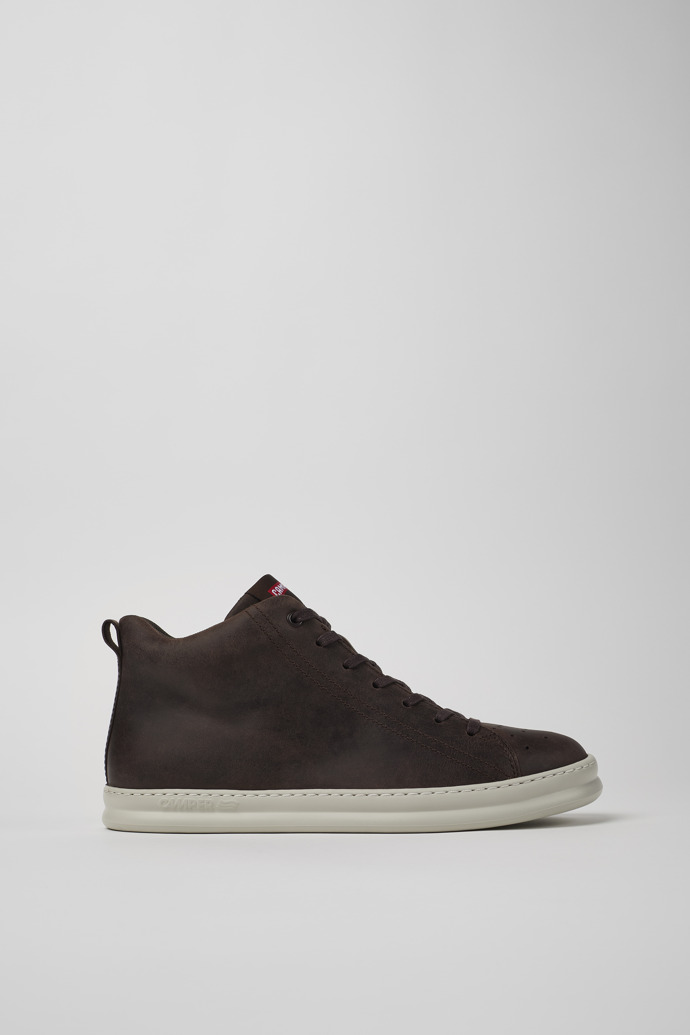 Runner Brown nubuck ankle boots for men
