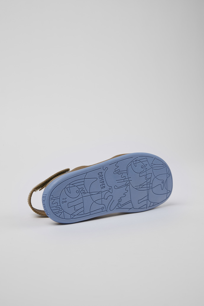 Bicho Brown Leather 2-Strap Sandal