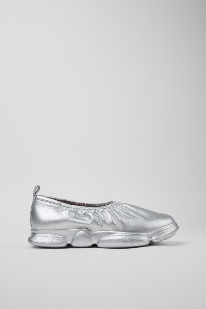 Karst Silver Leather Men's Shoes.