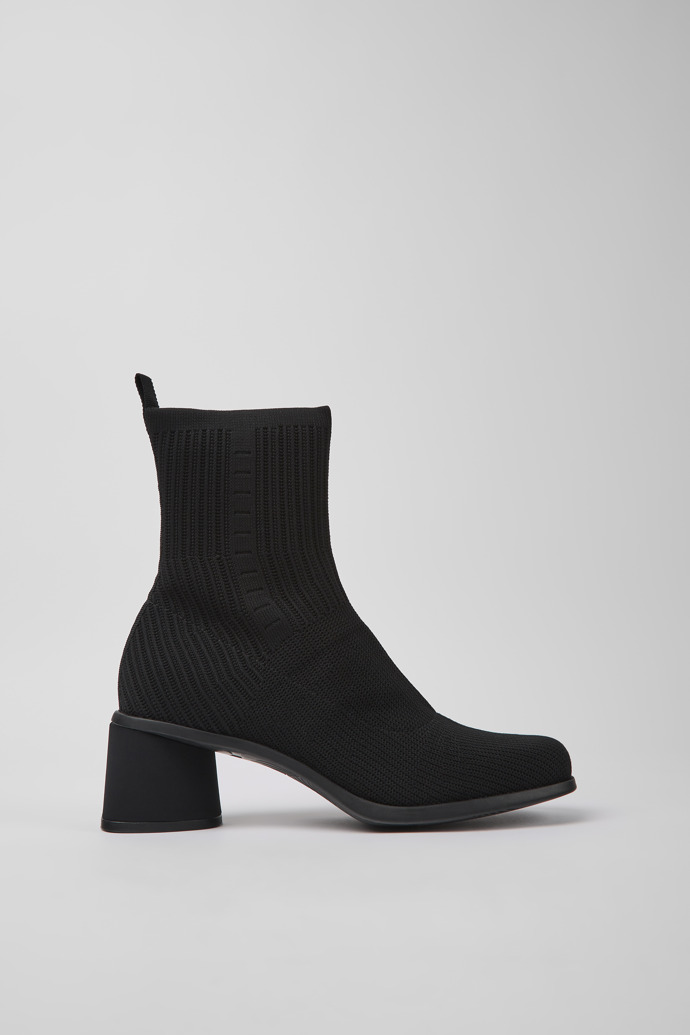 Kiara TENCEL® Black textile boots for women
