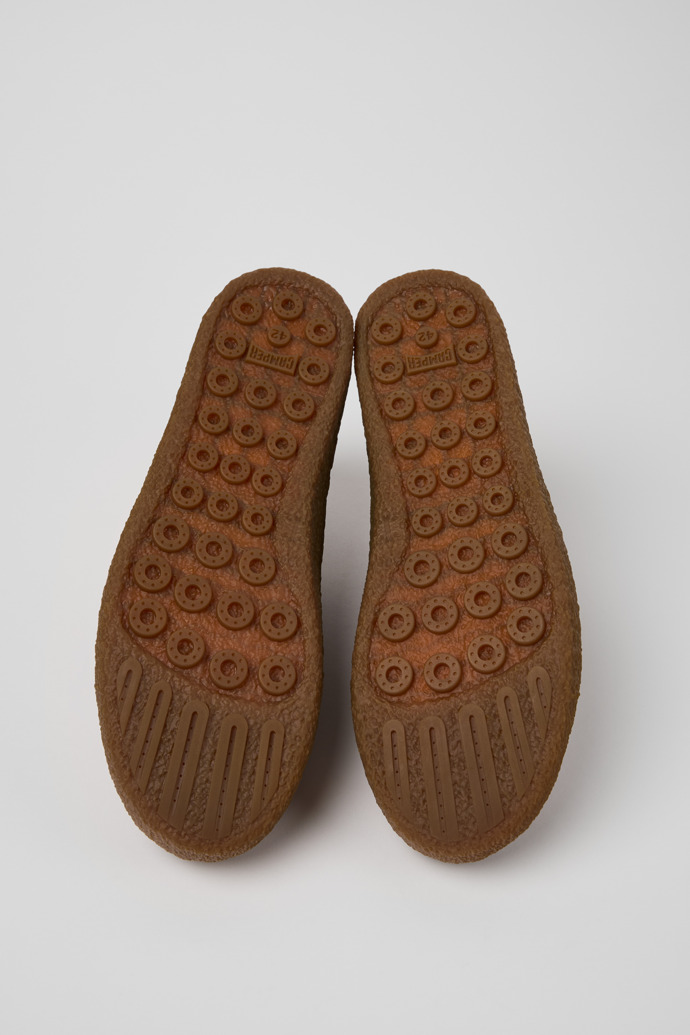 Peu Terreno Burgundy Suede Ankle Boots for Men.