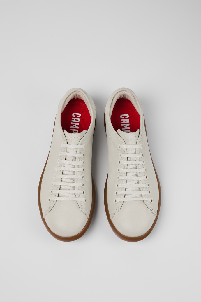 Pelotas Soller White Leather Men's Sneakers.