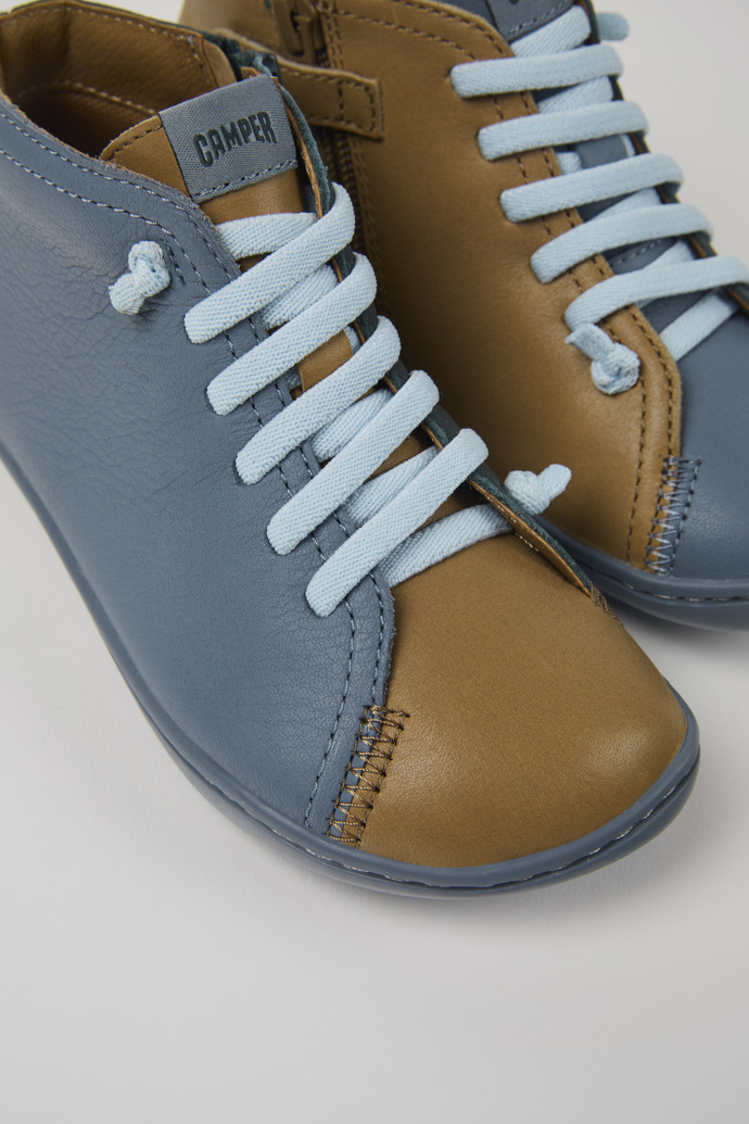 Twins Multicolor leather ankle boots for kids