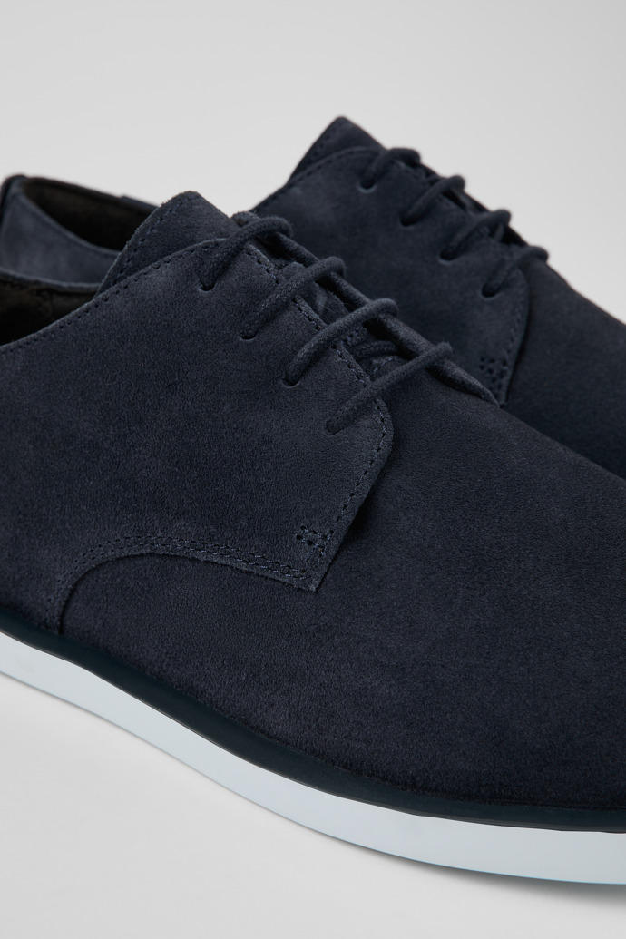 Wagon Blue Nubuck Blucher for Men