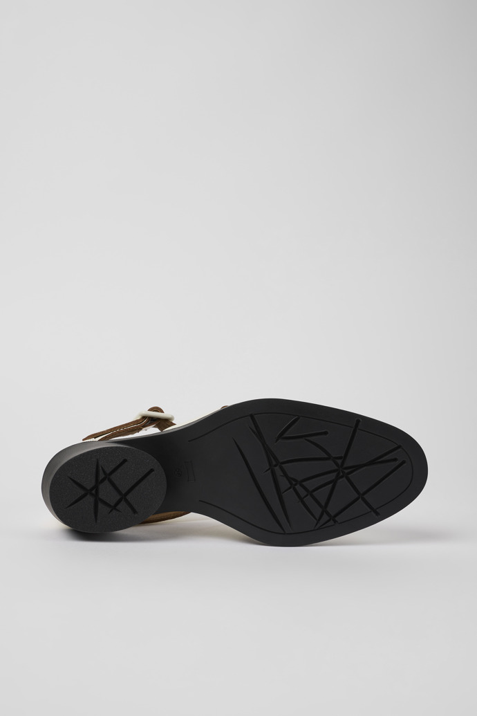 Bonnie White Leather Sandal for Women