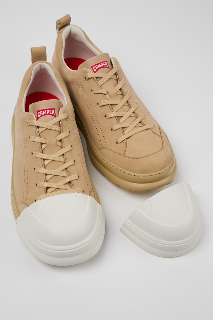 Junction Runner Beige Nubuck Men's Sneakers.