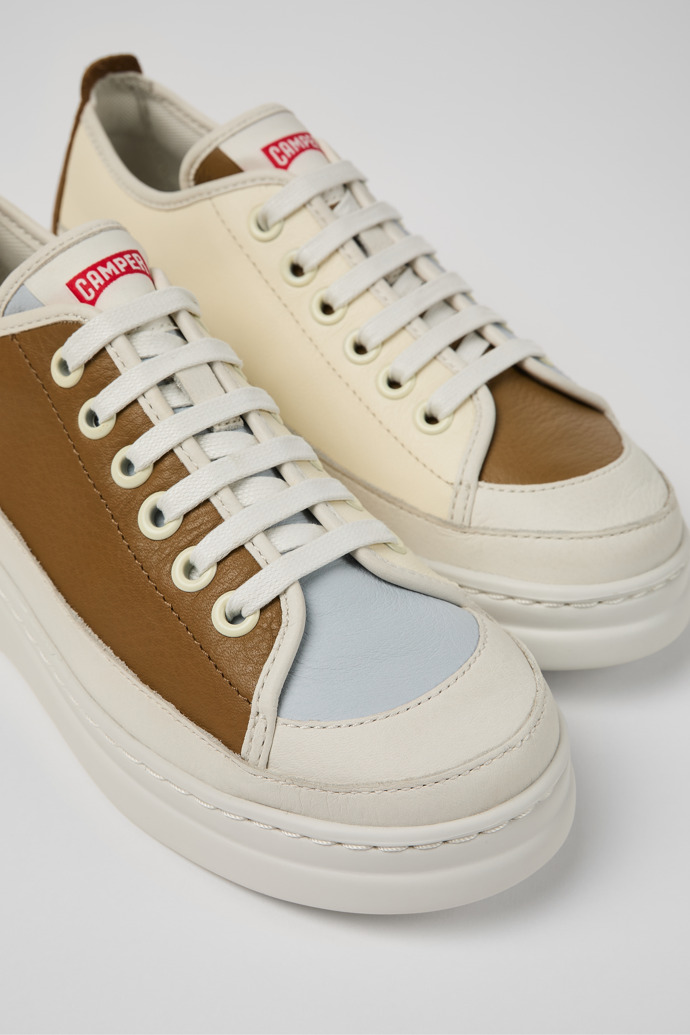 Twins Multicolored Leather Sneaker for Women