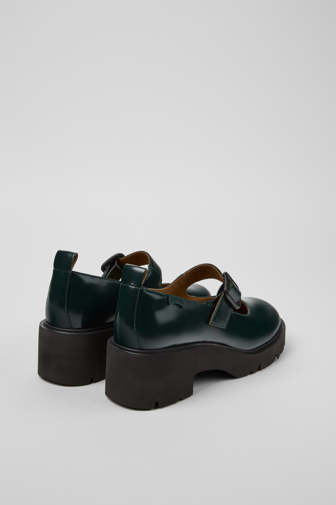 Milah Green Leather Mary Jane for Women